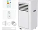 Condizionatore mobile 7000 BTU 4in1 climatizzatore con refrigeratore d'Aria, deumidificato...