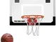 LALEO Mini Canestro da Basket Set Infrangibile Tabellone Pugno Trasporto Rimbalzi con La S...