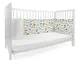 Babysanity® Paracolpi Lettino 4 Lati Spesso 4 Cm e Alto 35 Cm Compatibile Culla Ikea® e Le...