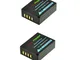 2x ChiliPower NP-W126 Batteria (1350mAh) per Fuji FinePix HS30EXR, HS33EXR, HS50EXR, X-A1,...