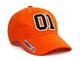 Nofonda Arancione Berretto da Baseball Cappellino Ricamato Numero 01 General Lee per Donna...