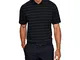 Under Armour CC Scramble Stripe, Polo Uomo, Nero, SM