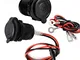 2pcs Presa Accendisigari Auto,JTENG Presa Accendisigari 12V / 24V DC, Adattatore Universal...