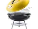 BigBuy BBQ Barbecue Portatile (Ø 36 cm) 144504 Colore Giallo