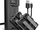 subtel® 2x Batteria NP-FM50 NP-FM30 compatibile con Sony Alpha DSLR-A100 DSC-F828 F717 F70...