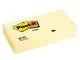 Post-it 50848 Foglietti a Righe, 100 Fogli, 72 G/M2, Giallo Canary