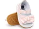 Sandali da Bambina, Bowknot Scarpe per Neonata Estive Scarpine Primi Passi (18 EU, Rosa)