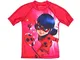 Miraculous Ladybug Maglia Protettiva Bambina Protezione Solare UV in Tessuto Elastico (Ros...