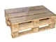 clc Tavolo Tavolino in Pallet per Salotto esterno giardino -Made in Italy- Legno Verniciat...