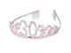 Frcolor Corona per Compleanno 30 Anni Cerchietto Diadema Principessa Donna Tiara Strass Cr...