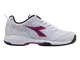 Diadora Speed Shot Clay Sandplatzschuh Damen-Weiß, Berry, Scarpe da Tennis Donna, Bianco/L...