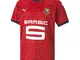 PUMA SRFC Home Shirt Replica JR SS with Sponsor Logo, T Unisex-Adulto, Red Black, 152