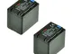 ChiliPower 2-PACK Panasonic VW-VBT380 Batteria (4200mAh) per Canon Legria HF M506 / Legria...