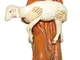 Ferrari & Arrighetti Statuine presepe : Pastore in Ginocchio con Agnello Linea Martino Lan...