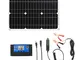 KKmoon Kit Pannello Solare 18W 12V Modulo Monocristallino Off Grid con Kit di Connessione...