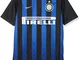 Nike Inter Home Std J T-Shirt, Bambino, Nero/Truly Gold/Full Sponsor, M