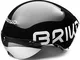 Briko CRONOMETRO, Helmet Unisex Adulto, Shiny Black, Taglia Unica