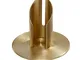 candelieri oro, per candele D 5cm, raso, ottone, al di fuori D 10cm, altezza 9cm per cande...