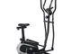 HOMCOM Cyclette Bici Ellittica Magnetica con Schermo LCD, 8 Livelli di Resistenza e Sedile...