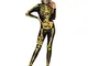 xc-2710 3D Truss Printed Jumpsuit Halloween Festival Adult Street Costume Jumpsuit   S