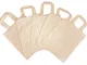 Set df 5 borse in Cotone, bianco naturale, 38x42cm