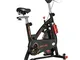HOMCOM Cyclette da Camera Professionale Regolabile con Schermo LCD,in Acciaio e ABS, 47x12...