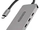 Sitecom CN-386 USB-C Hub 4 Porte |da USB-C Maschio a 3X USB-C 3.1 + 1x USB-C con Power Del...