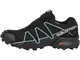 SALOMON Speedcross 4 Gore-Tex, Scarpe da Ginnastica Basse Donna, Nero Black Metallic Bubbl...