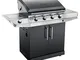 Char-Broil Performance Series T47G - Griglia Barbecue a Gas con 4 Fuochi con Tecnologia Tr...