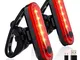 Volcano Eye Faretto Bici Posteriore, 2 Luce Posteriore per Bicicletta LED Ricaricabili con...