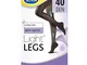 Scholl Collant Donna Compressione Graduata Light Legs 40 Den, L, Nero, 1 Paio