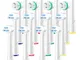 Qlebao Testine di Ricambio per Spazzolino Elettrico oral-b, 8 Pezzi Ortho Care&8 Pezzi Int...