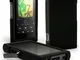 iGadgitz U6339 Nero Custodia Silicone Case Cover Compatibile con Sony Walkman NW-A35 NW-A4...