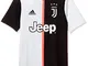 adidas Juventus Home Jersey Youth, Maglietta da Calcio A Maniche Corte Bambino, Nero/Bianc...