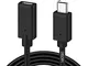 Thunderbolt 3 USB-C cavo di prolunga, Disdim USB 3.1 tipo C cavo adattatore di ricarica, s...