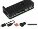 GeeekPi Raspberry Pi Zero 2 W Metal Case with QC3.0 Power Supply, 20 Pin Header,Micro USB...