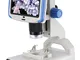 Levenhuk Rainbow DM500 LCD Microscopio Digitale Wireless con Schermo LCD da 5", Ingrandime...