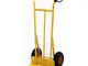 Carrello portacasse acciaio ruote pneumatiche max 200 Kg cm 50x51x h117