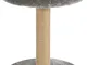 Zolux 504057GRI - Albero tiragraffi 2 in 1, colore: Grigio