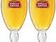 Stella Artois - Calice da birra in vetro, 56,8 cl, confezione da 2 pezzi