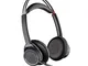 Poly - Voyager Focus UC (Plantronics) - Auricolare Bluetooth Dual-Ear (stereo) con microfo...