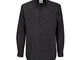 B&C Mens Oxford Long Sleeve Shirt Camicia Business, Nero (Black 000), XXXXXX-Large Uomo