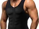 Gotoly Uomo Neoprene Shapewear Camicia A Compressione Gilet dimagrante Body Shaper Canotta...