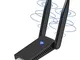 Aigital Adattatore WiFi AC1300Mbps Chiavetta Wireless WiFi USB 3.0 Dongle WiFi 2.4GHz/5GHz...