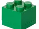 Lego Brick Lunch Box Green, 4.5 x 4.5 x 4 cm