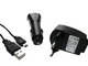4in1-accessori- set cavo caricabatteria da autoveicolo cavo dati USB per Garmin Zumo 340,...