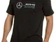 Mercedes AMG Petronas Mercedes Amg Logo Tee, S T-Shirt, Nero (Black Black), Small Uomo