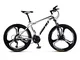 YGRSJ 26"Wheel Mountain Bike 24 velocità, Cruiser Bicycle Beach Ride Travel Sport Bianco/R...