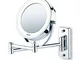 Beurer BS 59 Specchio Cosmetico da Parete, Orientabile e con Illuminazione LED