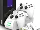 Fosmon DUAL 2 MAX Stazione di Ricarica Compatibile con Controller Xbox Series X/S (2020),...